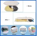 5PCS Vacuum Bags for Storing Clothes Vacuum Seal Bag Space Saving Bags for Storing Clothes Pillow Bedding Blanket Storage. 
