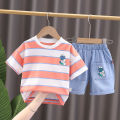 Boys' Suit Summer Korean Style Children's Short Sleeve Children Clothes Boys' Summer Sports Two-Piece Suit 1-2-3-4. 