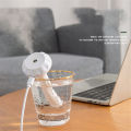 【WEJA】USB Portable Air Humidifier Diamond Bottle Aroma Diffuser Mist Maker White Adjustable Height Donut Humidifier Home Office. 