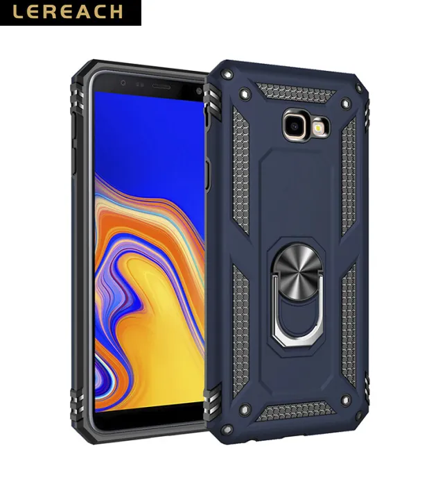 Lereach%20For%20Samsung%20Galaxy%20J4%20plus%20/J4%20Prime%20/J415%20/%20J4%20Core%20Mobile%20Phone%20Case%20TUP+PC%20Hard%20Ring%20Car%20Ring%20Bracket%20Shockproof%20Back%20Cover%20-%20Image%202
