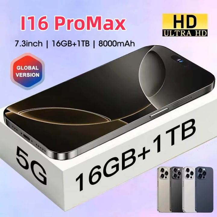 MengshanBargain price 2025 High Quality For i16 Pro Max 7.3 Inch LCD Display Touch Screen Android OLED Display Panel Dynamic Moblie Phones