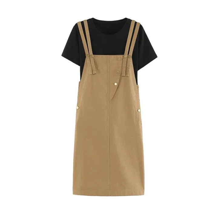 2023Spring%20and%20Summer%20New%20Korean%20Style%20Student%20Suspender%20Dress%20Women's%20Small%20Western%20Style%20Age-Reducing%20Loose%20Slimming%20Suspender%20Dress%20-%20Image%202