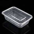 50Pcs  750ML Transparent Disposable Lunch Box. 