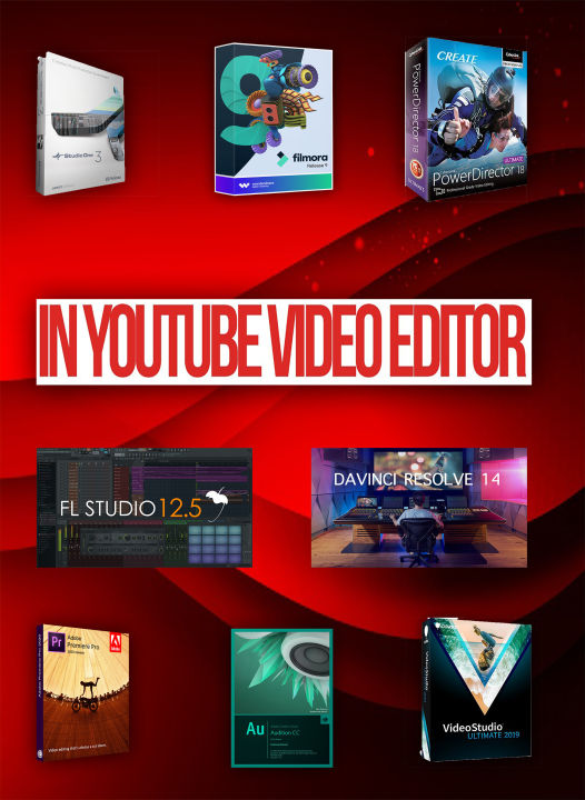 Youtuber audio & video editing softwere Pack