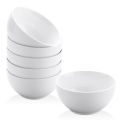 Set of 5 Ceramic Bowl sets(5inch) of 5 New Century Cereal and Soup Bowls for Rice, Dessert, Salad, Snack Kitchen Dishwasher & Microwave safe (White, 5.5INCH). 