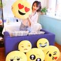 SF 20cm Random 1PC Soft Emoji Yellow Round Cushion Emoticon Stuffed Plush Toy Pillow Birthyday Gift #431859. 