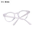OQ BOGA 5 Colors Fashion Unisex Anti Blue Light Plastic Oval Frame Kids Computer Glasses Boys Girls Eye Protection Radiation Protection Full Rim Eyewear. 