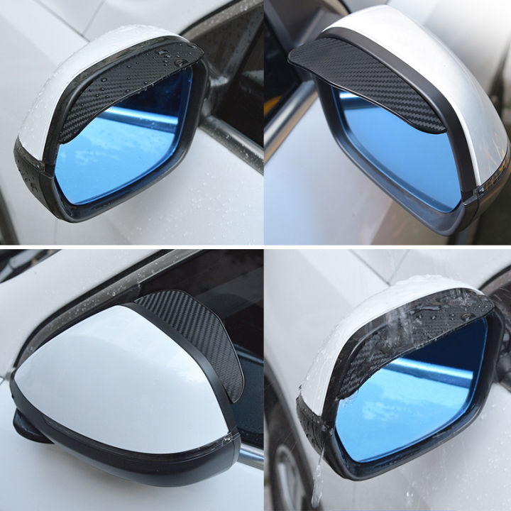 2PCS%20Car%20Rearview%20Mirror%20Rain%20Eyebrow%20Visor%20Carbon%20Fiber%20Side%20for%20Car%20Window%20Rain%20Protector%20Dacia%20Spring%20Kia%20Rio%204%20Honda%20Jazz%20-%20Image%202