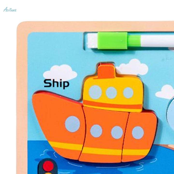Wooden%20Puzzle%20Drawing%20Board%20Development%20Toy%20Shape%20Matching%20for%201%202%203%20Years%20Old%20Boys%20Girl%20Kids%20-%20Image%205
