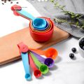 10 pcs Measuring Cup and Spoon Set, Colourful Plastic Weighing Cups and Spoons for Dry and Liquid Ingredient. Professional Utensils, Prepare Meals Fast 10 piece kitchen cooking measuring spoons cups mould. 