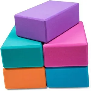 Yoga Blocks Eva Non-Slip Foam Exercise Blocks, Yoga Brick Foam Block, for Men and Women Fitness, Gym Workout, Foam Blocks, Long Lasting Durability, Comfortable