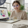 Blue Light Filter Computer Glass Luxary Design Clear Lens Sunglasses UV 400 Protection Glasses For Men and Women Transparent Frame Sunglasses For Girls and Boys Sunglasses Higher Grade Sunglasses. 
