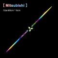 Mitsubishi Windshield Stickers Laser Waterproof Rainbow Front Rear Windscreen Windshield Window Sticker. 