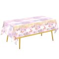 birthday decoration Pink Purple Butterfly Waterproof Tablecloth Spring Butterfly Theme Birthday Party Decoration Girl 1st Birthday Party Baby ShowerBalloons. 