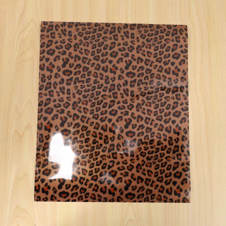 5Pc Heat Transfer Vinyl Bundle 12 x 10 Inches Print Leopard HTV Vinyl Craft Film Garment Clothing for T-Shirt Decoration