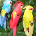 Xusaxer Artificial Bird Feathers Fake Foam Animal Simulation Parrot. 