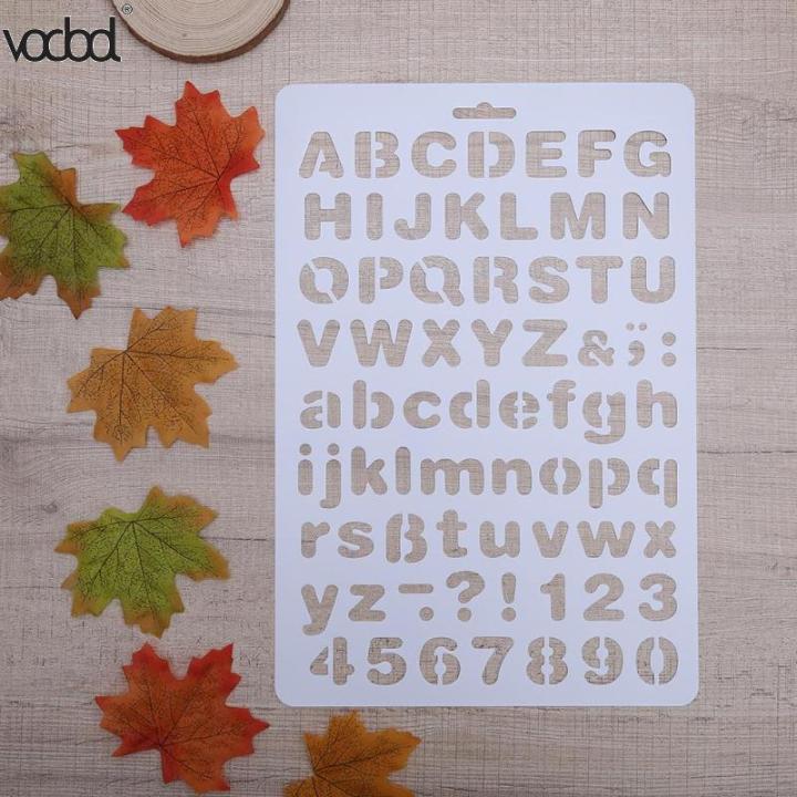 Letter Alphabet Number Layering Stencils For Wall Scrapbooking Painting Letter alphabet number layering stencils for wall scrapbooking painting