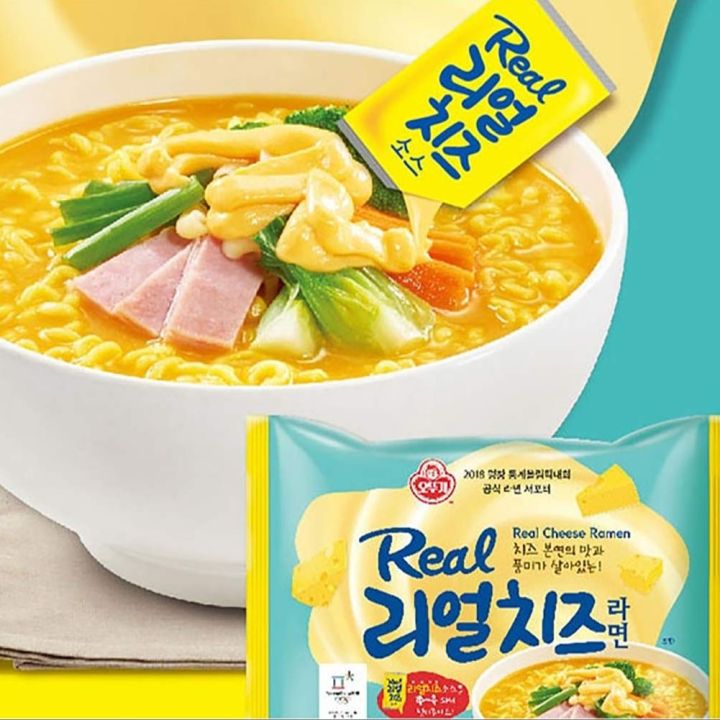 [Ottogi] 2 Packet Real Cheese Ramen Bowl 120g 리얼치즈라면 용기 Cheezy Bomb Yummy Taste
