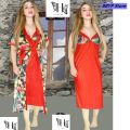 BBYP Printer nighty Unique Comfortable printed colourfull Style Night Dress red purple pink blue pest black 2 Part For Night Wear Fashion Sleepwear Honeymoon Night Dress For Women printed nighty Comfortable and Night Wear for Woman gown long semis long to. 