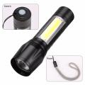 Portable Rechargeable Zoom LED Flashlight XP-G Q5 Flash Light Torch Lantern 3 Lighting Modes Camping Light Mini Led Flashlight. 