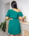 Gale Cutout Mini Dress -Green. 