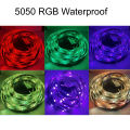 5M 10M 15M 20M LED RGB Waterproof 5050 Flexible LED strip light LED Strip light IR Remote Controller 12V power adapter. 