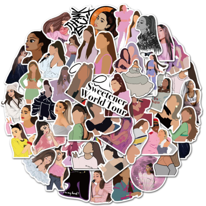 20/40/60PCS%20Singer%20Ariana%20Grande%20Stickers%20Stickers%20for%20Laptop%20Luggage%20Skateboard%20-%20Image%203