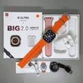 i8 Ultra Earphones Big 2.0 Infinite Display 49mm Smart Watch. 