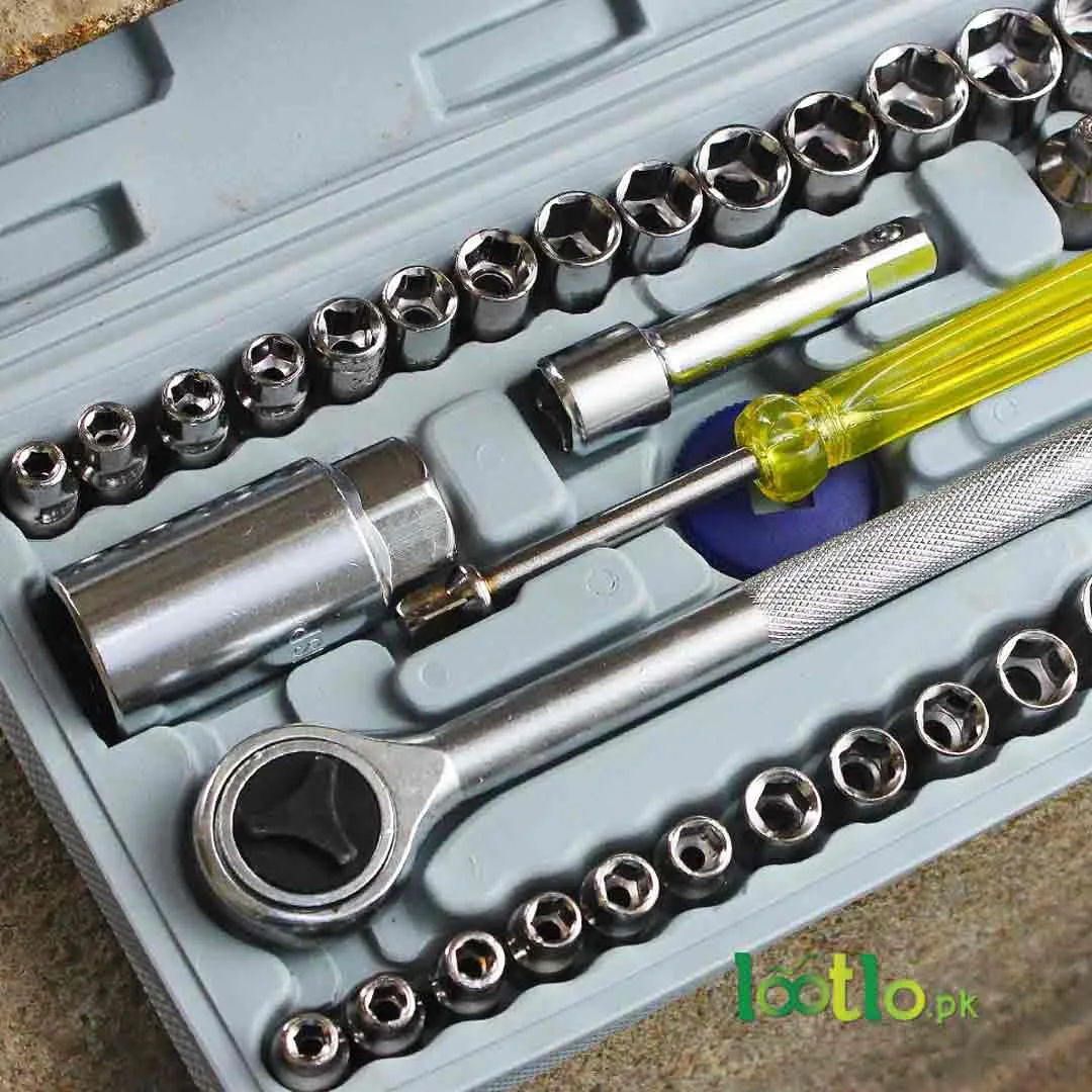 40PCS Tools Kit - Wrench Set Closeup