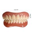 False Teeth Silicone Upper Lower Veneers Perfect Laugh Veneers Dentures Paste Teeth Braces for Tooth Oral Hygiene ToolsBasketball. 