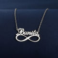 Personalized Infinity Name Necklaces For Women Love Jewelry Stainless Steel Couple Necklace Wedding Gifts Nameplate Accessories. 