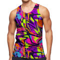 3D Fantasy Abstract Graffiti Figure Tank Top Gym Clothing Men Summer Streetwear Basketball Vest Quick Drying Sleeveless y2k Tops. 