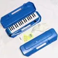 37 Keys Durable ABS Hard case Bee Brand 2 year warranty Melodica Blue pink Green Piano Instrument Soprano Air Piano with Mouthpiece with Hard ABS Case for Music Lovers Beginners Kids - Blue, Pink, Green. 