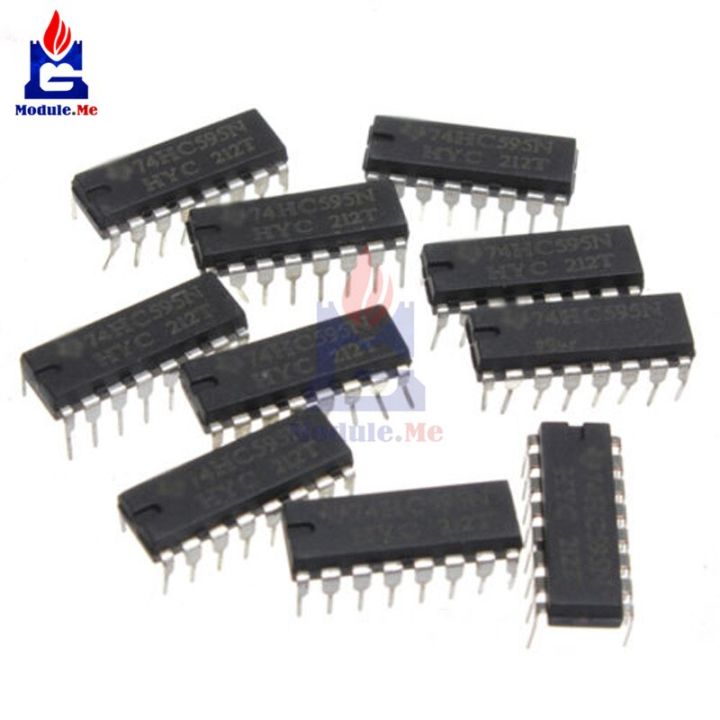 【Hannah Martin Official Store】50 PCS/Lot IC Chips HC595 DIP-16 8 Bit ...