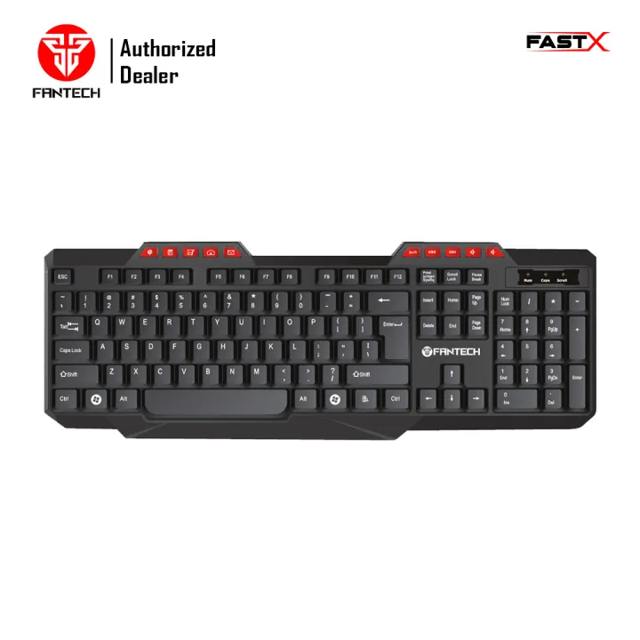 FANTECH K210 Multimedia Office Keyboard 114 Key Wired USB 2.0 For PC