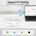 A4 Thermal Printer No Ink Printing Document File Bluetooth Wireless Tattoo Stencil Printer Portable Mini Printer for PC Phone. 