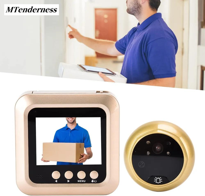 MTenderness , 166 Doorbell Security Video Camera 1080P2.4, Viewer Door ...