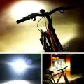 Outtobe Bicycle light Headlight Rechargeable Bright Flashlight bicycle parts Bike Light Night Cycling Accessories 4 Light Modes Bicycle Light Smart Bike Light Front Headlight. 