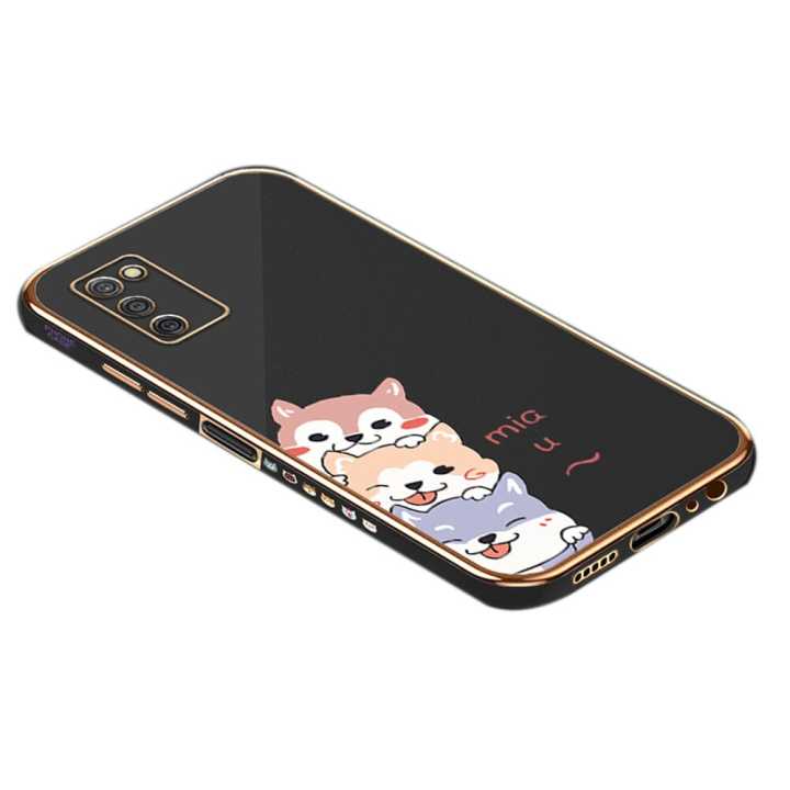 Hontinga for Samsung Galaxy A03S Back Cover Luxury 6D Plating