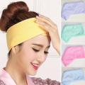 Hair Towel Band Soft Adjustable Towel Hair Wrap Head Band For Make Up Beauty Hair Band Spa Facial Headband Make Up Wrap Head Terry Cloth Headband Adjustable Towel Band for Face Washing Shower Facial Cover. 