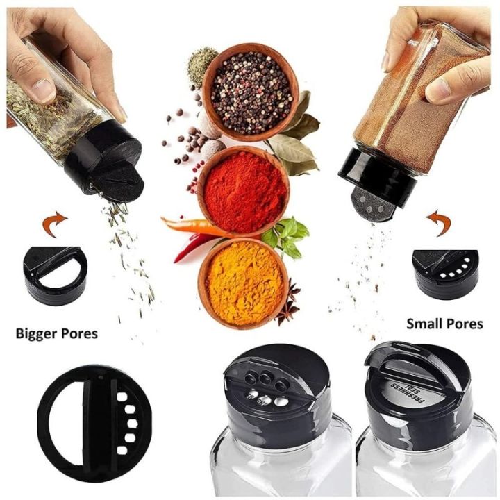Spices Glass Bottle Set with Lid 110ml Glass jar 1pcs