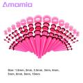 Amamia Ear Stretching Kit Body Piercing Acrylic Ear Gauges Expander Set. 