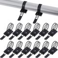 Cable Strap Ties Cable Management Clips Adjustable Nylon Clamps Organizer with Adhesive Tape Cable Clips for Home. 