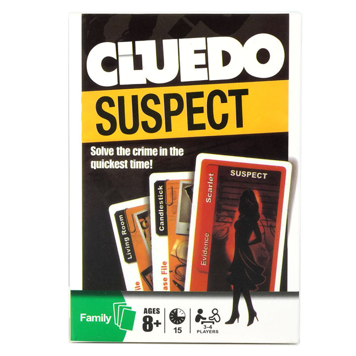 【Dream Sailing Store 】Cluedo Suspect Card Game All The Fun of Clue Clue do Suspect Family Party Game