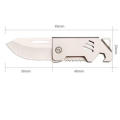 Compact Portable D2 Steel Outdoor Sharp for Travel Camping Keyring. 