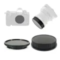 Camera Front Body Cap + Lens Rear Cover for Leica T TL TL2 CL SL SL2 Panasonic S1 S1R Sigma FP L Lenses replace 14025 & 14028. 