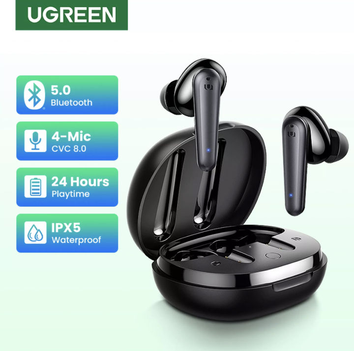 UGREEN HiTune T1 Earbud Nirkabel dengan Mics TWS Bluetooth