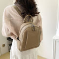 IELGY backpack women's all-match korean style fashion large-capacity casual lychee pattern backpack. 