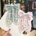Korean Style Small Fresh Floral Big Bow Hair Clips For Girls Women Elegant Fashion Hair Accessories. 