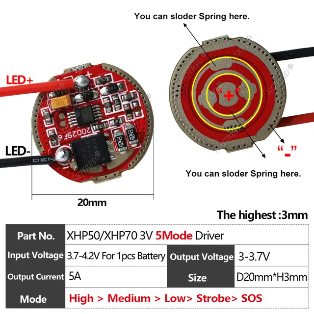 Led%20Flashlight%20Driver%203v%20Led%20Xhp50%20Xhp70%20Xhp90%20Dc3-3.7v%203a%205a%208a%2020mm%201/5%20Mode%20Circuit%20Board%20For%20Diy%20Cree%2010w%2020w%2030w%2040w%20Power%20-%20Image%204